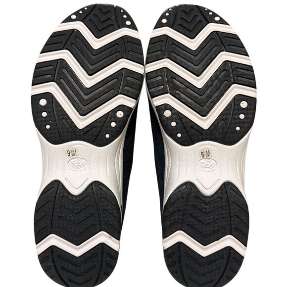 NEW Easy Spirit Traveltime Slip On Walking Sneaker Clog Mule Black Suede Sz 9.5 - Picture 6 of 9